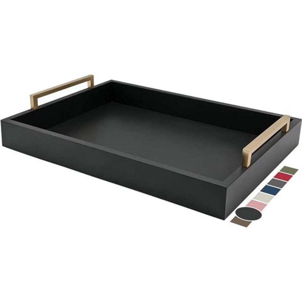 Decorative Coffee Table Tray - Ottoman Tray - Breakfast, Drinks, Liquor Serving